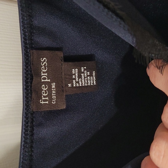 satin navy jumpsuit size Medium - Picture 3 of 6